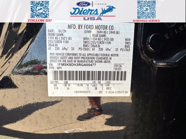 Certified 2024 Ford Explorer XLT w/ Equipment Group 202A AWD/4WD image 13