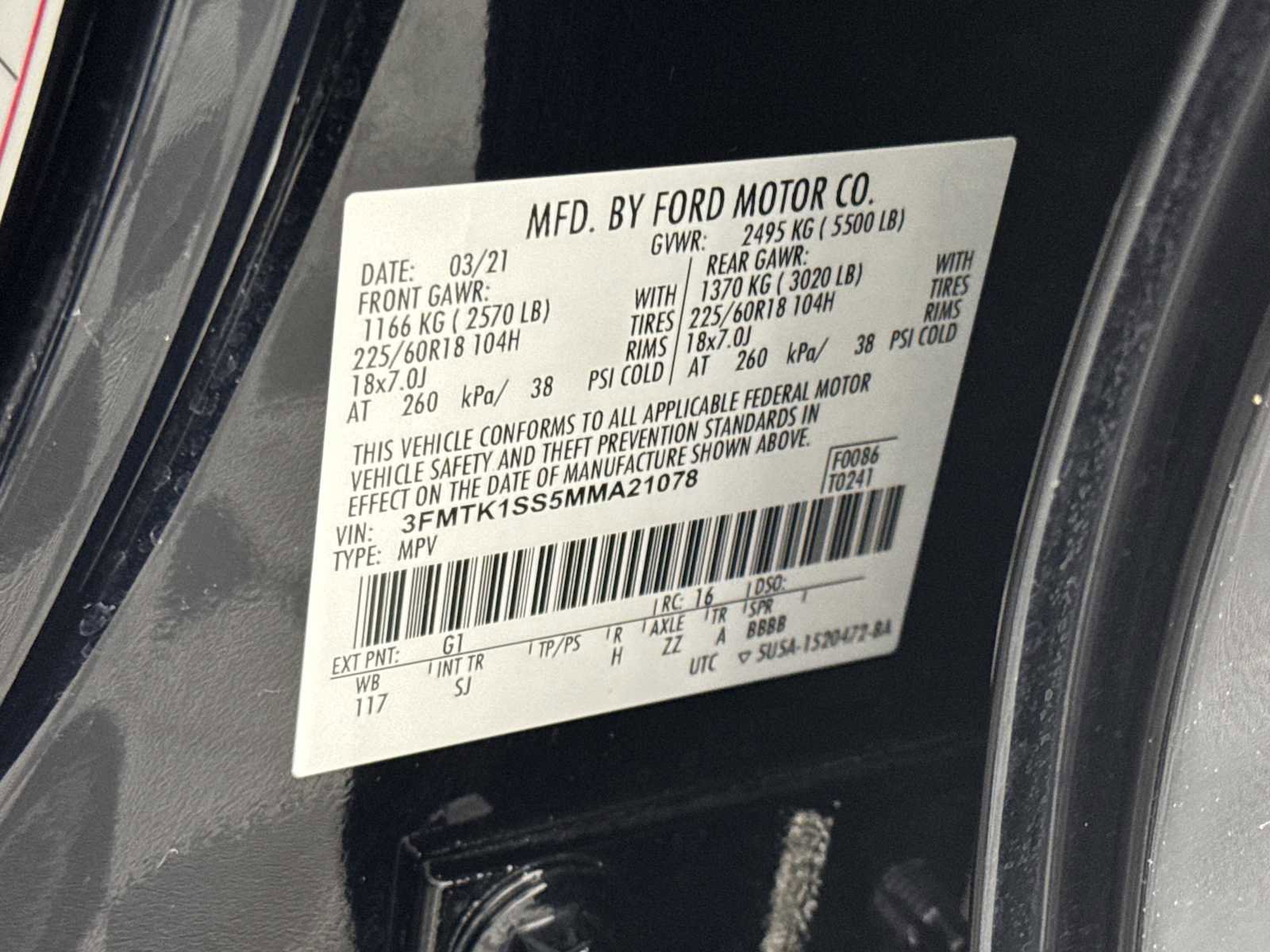 Certified 2021 Ford Mustang Mach-E Select w/ Comfort/Technology Package image 34