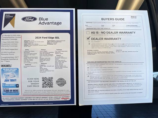 Certified 2024 Ford Edge SEL AWD/4WD image 29