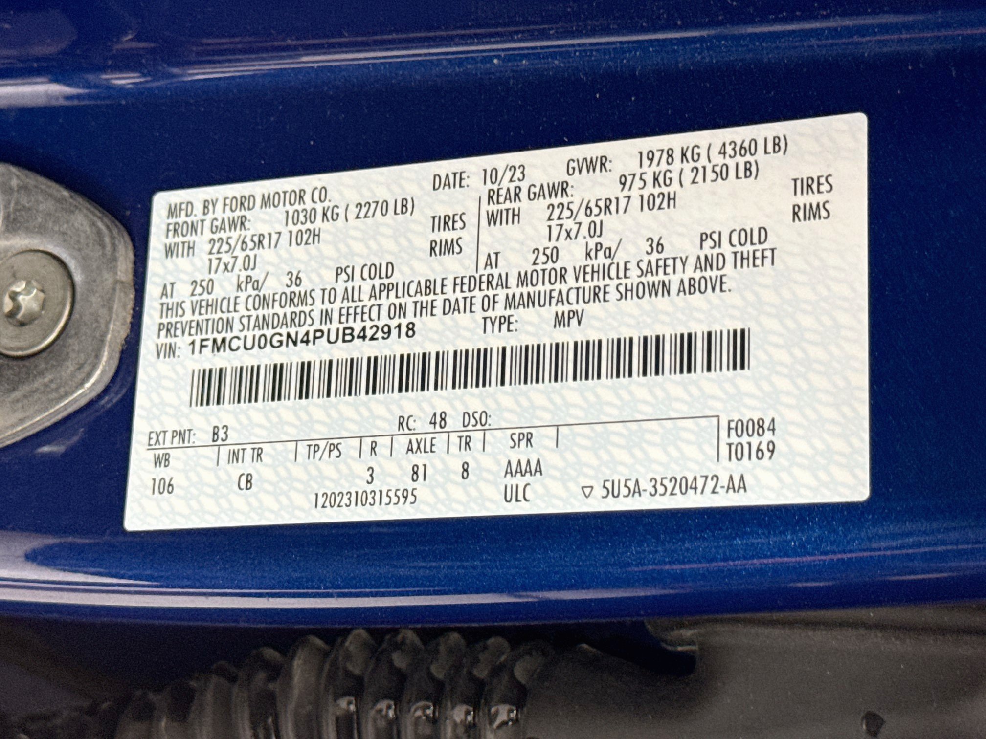 Certified 2023 Ford Escape Active w/ Cold Weather Package FWD image 31