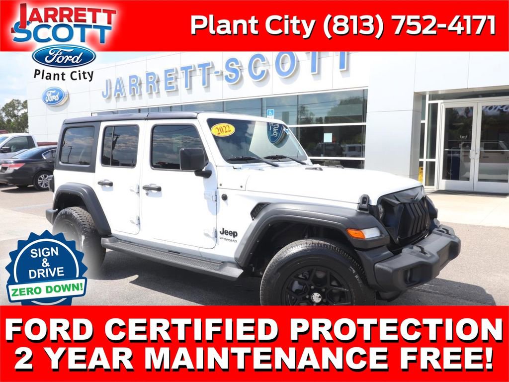Used 2022 Jeep Wrangler Unlimited Sport AWD/4WD image 1