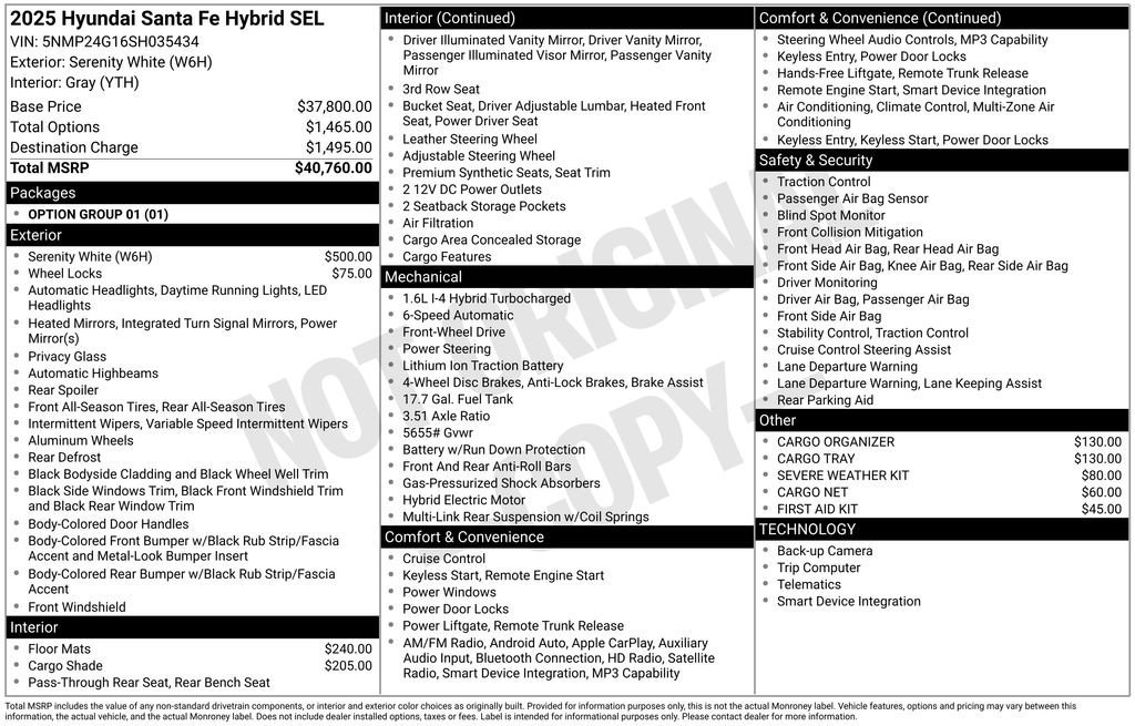 Used 2025 Hyundai Santa Fe SEL image 6