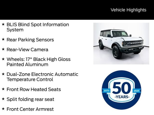 Certified 2025 Ford Bronco Big Bend w/ Black Diamond Package AWD/4WD image 11