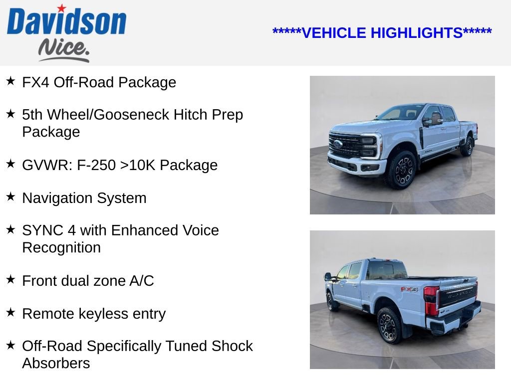 Certified 2025 Ford F250 Platinum image 4