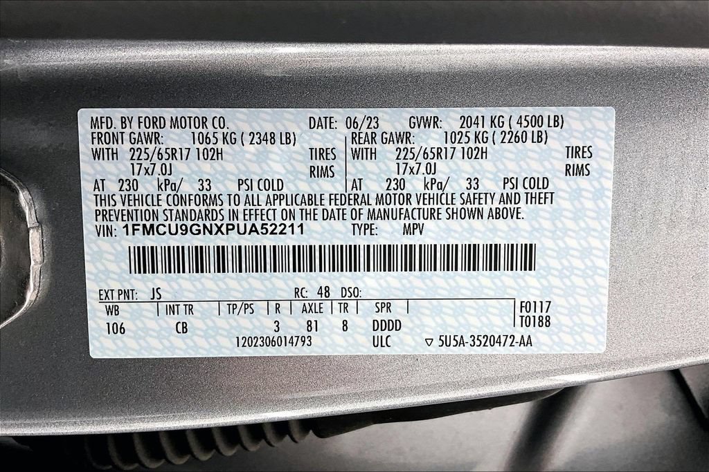 Certified 2023 Ford Escape Active AWD/4WD image 35
