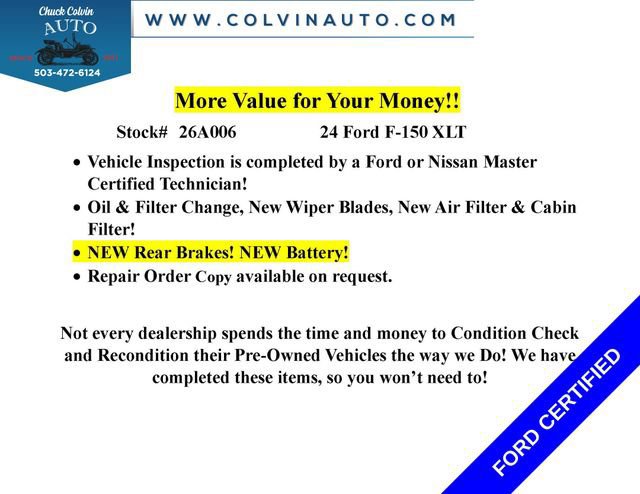 Certified 2024 Ford F150 XLT w/ Tow/Haul Package image 11