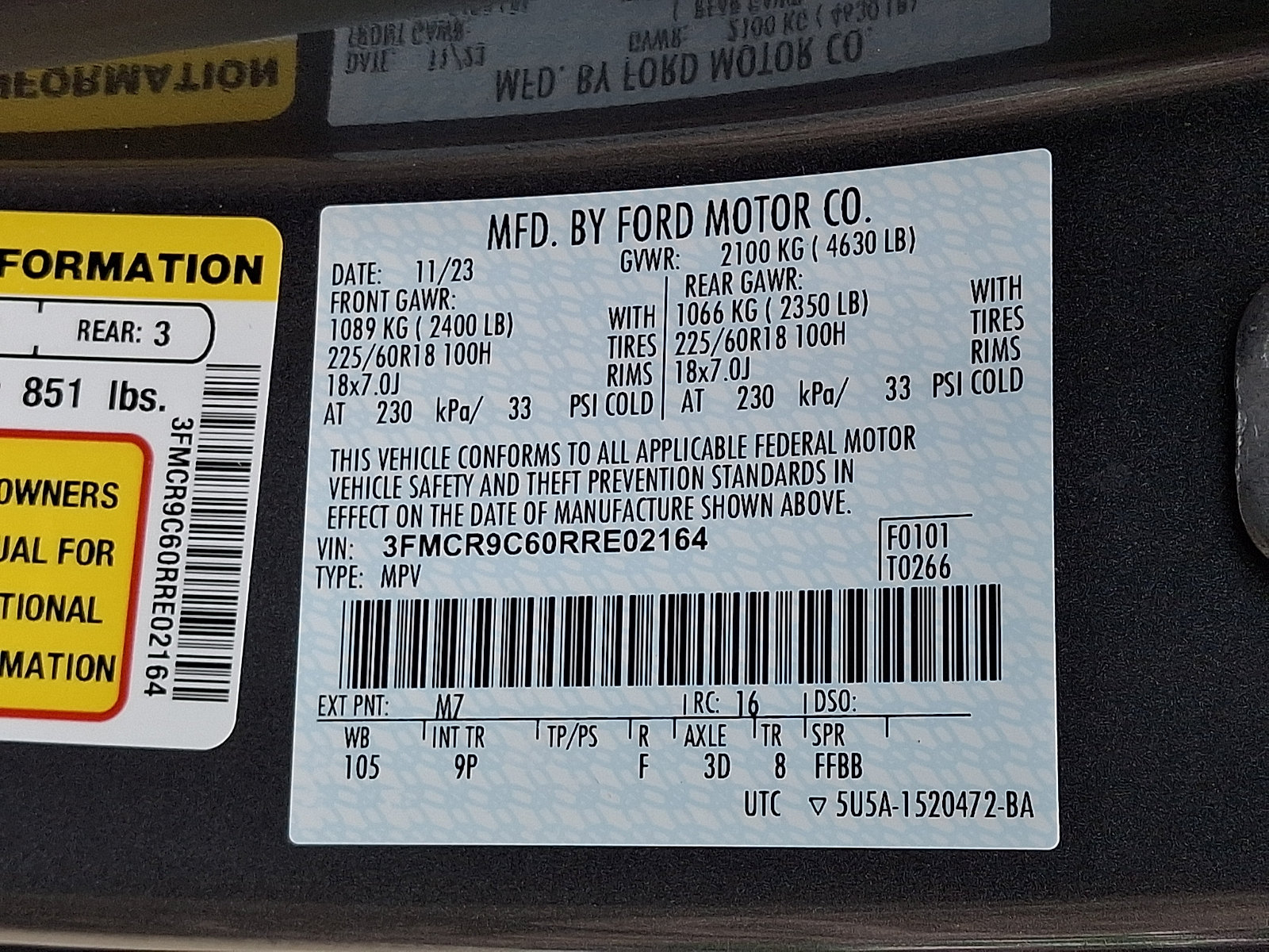 Certified 2024 Ford Bronco Sport Outer Banks w/ Tech Package AWD/4WD image 27