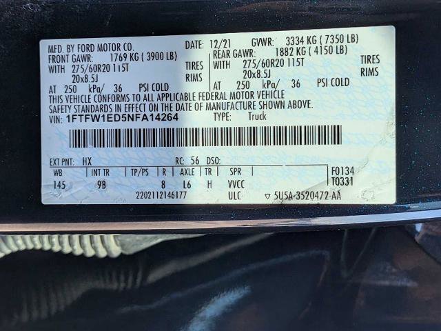 Certified 2022 Ford F150 Platinum w/ Equipment Group 701A High AWD/4WD image 30