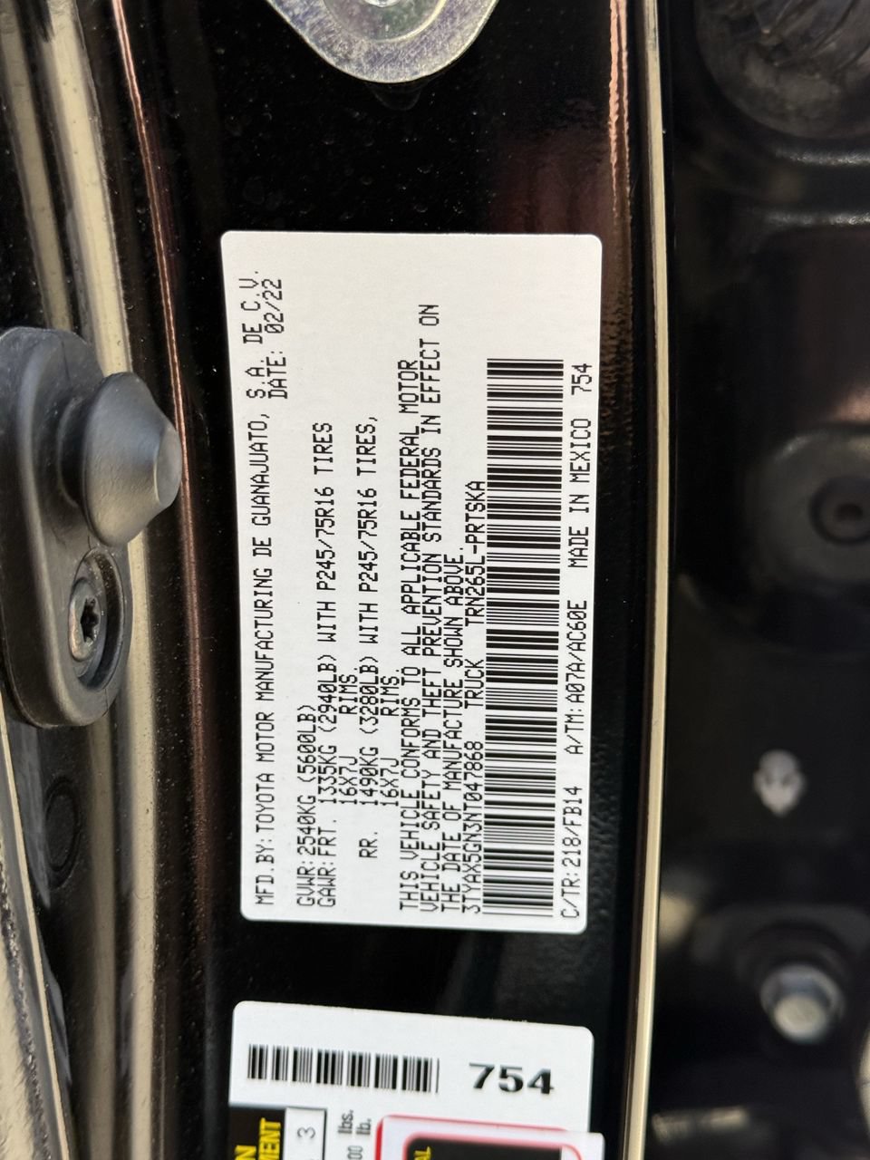 Used 2022 Toyota Tacoma SR w/ SR Convenience Package RWD image 28