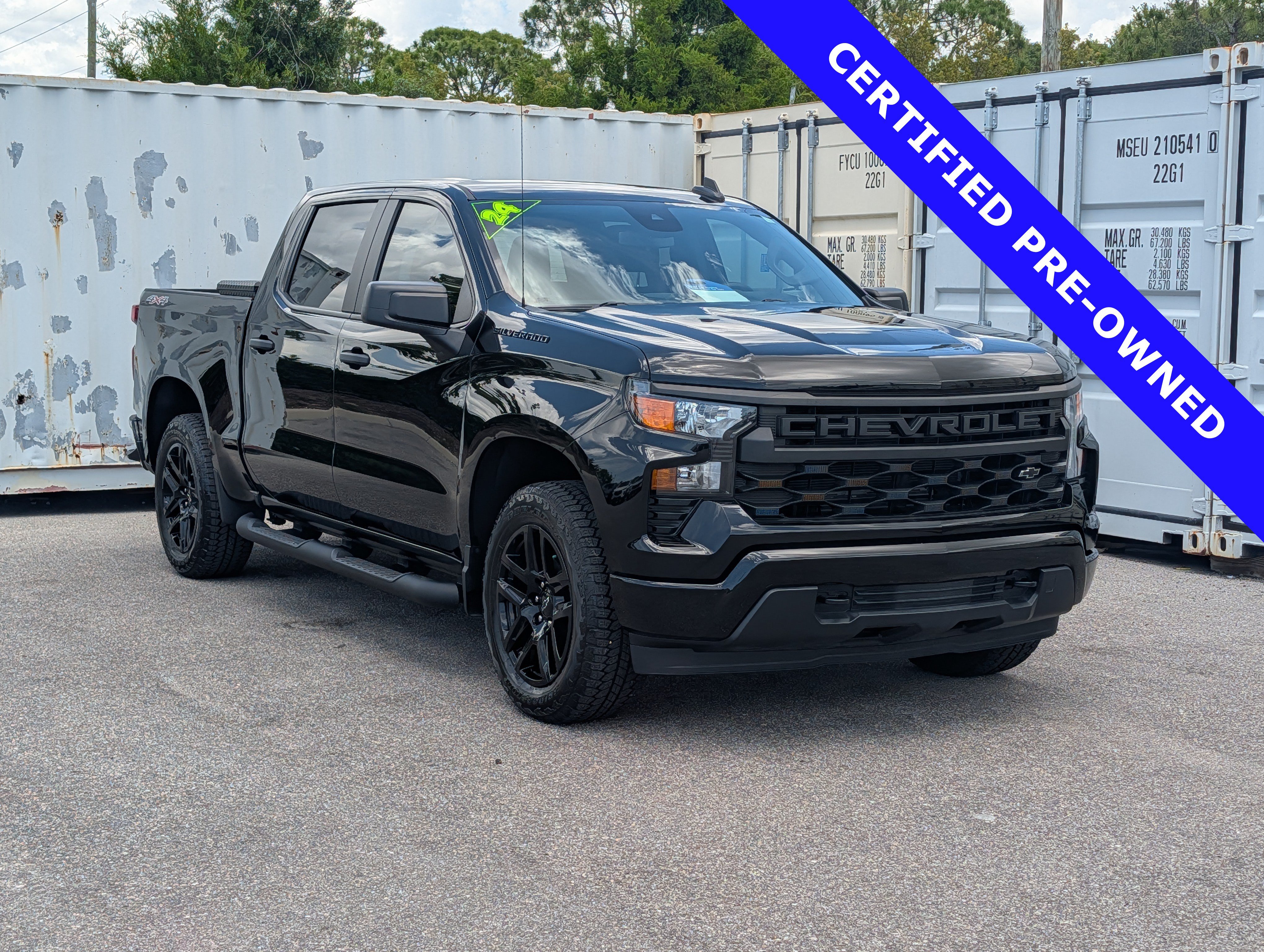 Used 2024 Chevrolet Silverado 1500 Custom w/ Turbomax Blackout Package AWD/4WD video 2