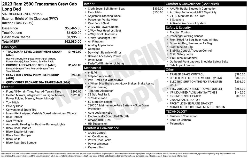 Used 2023 RAM 2500 Tradesman AWD/4WD image 45