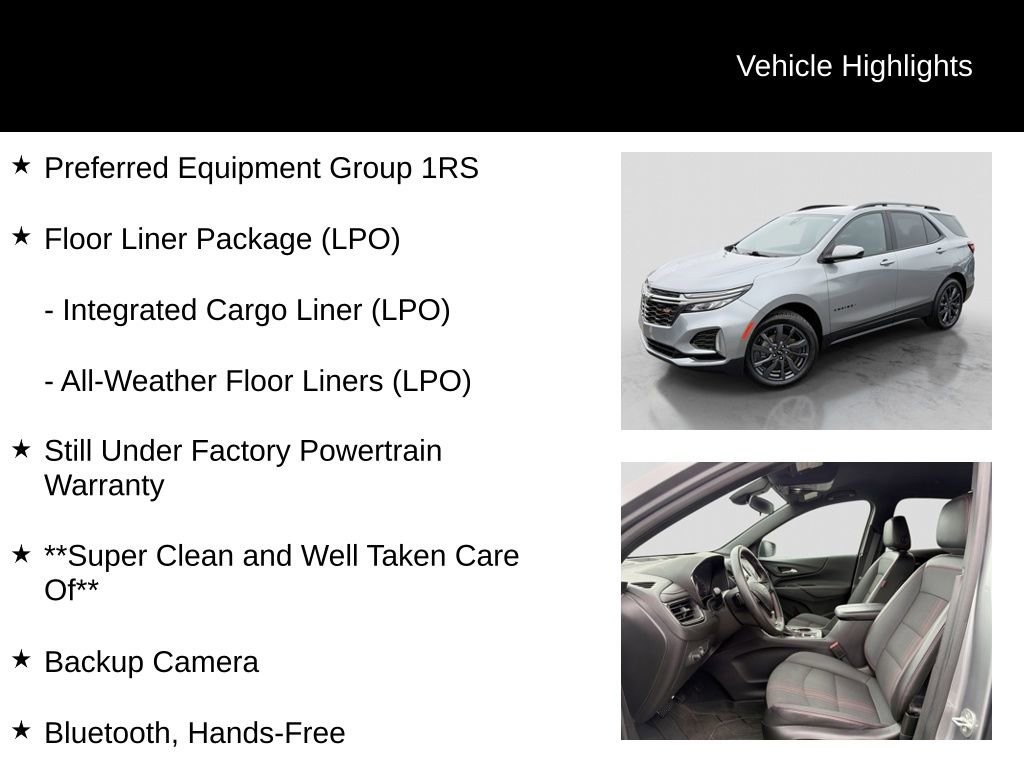 Used 2023 Chevrolet Equinox RS w/ LPO, Floor Liner Package AWD/4WD image 6