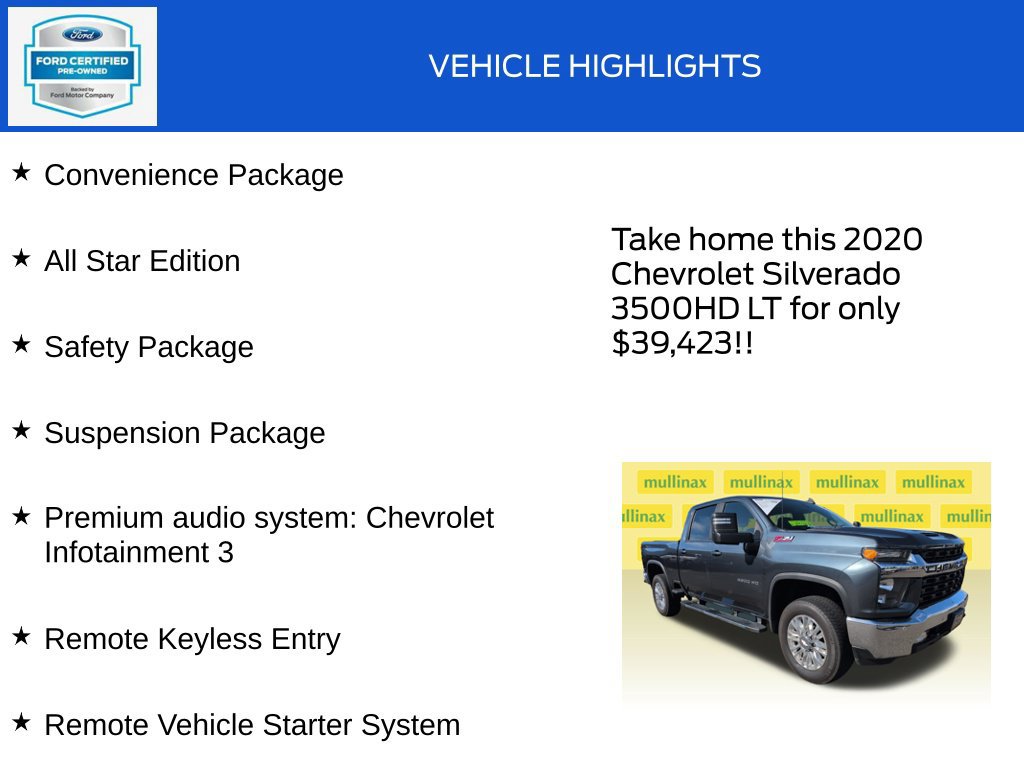 Used 2020 Chevrolet Silverado 3500 LT w/ All Star Edition AWD/4WD image 18