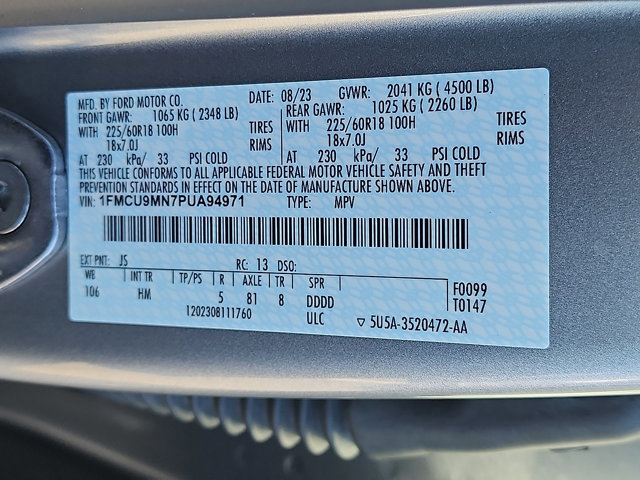 Certified 2023 Ford Escape ST-Line w/ Tech Pack #1 image 27