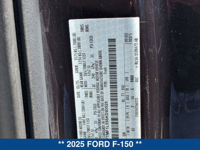 Certified 2025 Ford F150 XL w/ Equipment Group 103A High AWD/4WD image 22