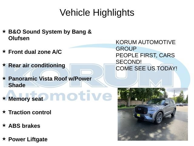 Certified 2025 Ford Explorer ST w/ Sun And Sound Package AWD/4WD image 8