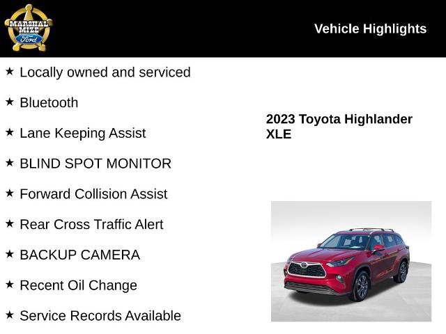 Used 2023 Toyota Highlander XLE FWD image 2