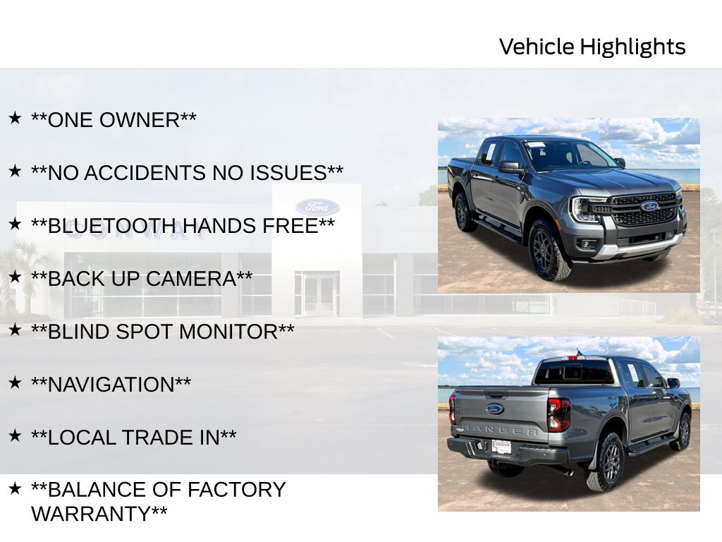 Certified 2024 Ford Ranger XLT w/ Trailer Tow Package RWD image 6