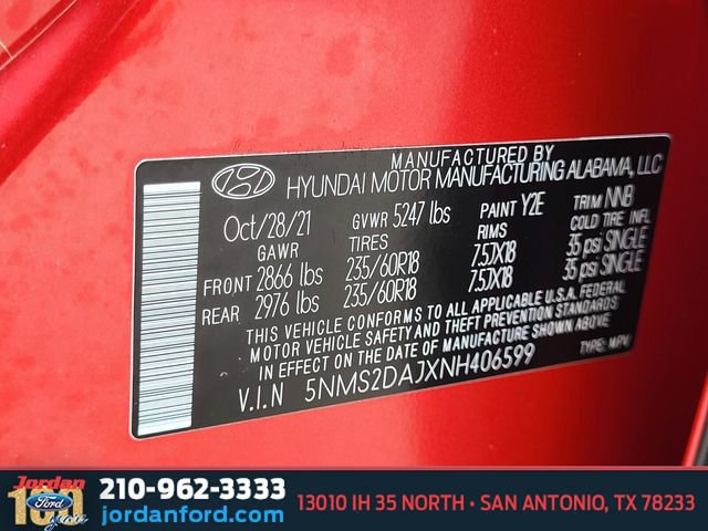 Used 2022 Hyundai Santa Fe SEL AWD/4WD image 32