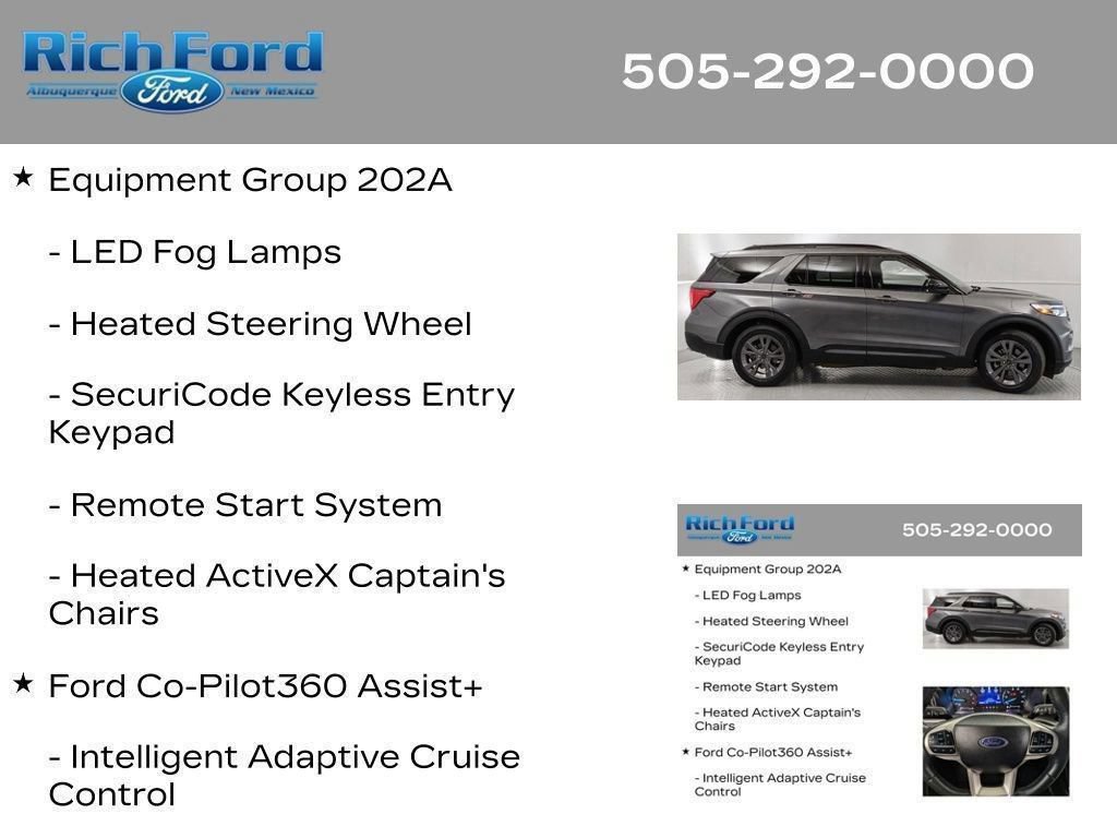 Certified 2024 Ford Explorer XLT w/ Equipment Group 202A RWD image 43