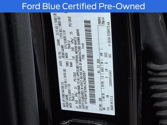 Certified 2020 Ford F150 XLT w/ Equipment Group 302A Luxury AWD/4WD image 32
