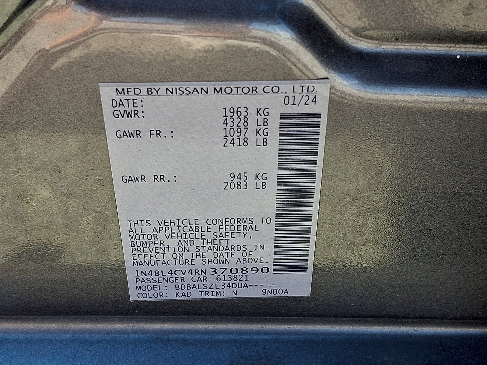 Used 2024 Nissan Altima 2.5 SR FWD image 26