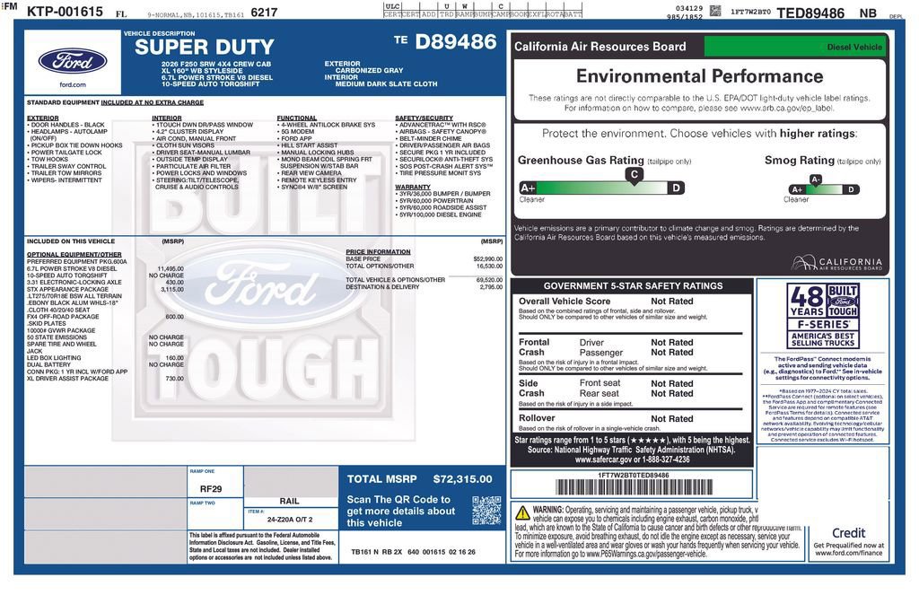 Certified 2026 Ford F250 XL w/ STX Appearance Package image 5