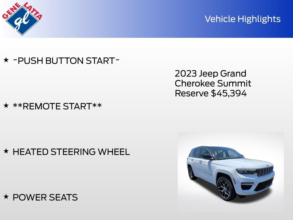 Used 2023 Jeep Grand Cherokee Summit AWD/4WD image 34