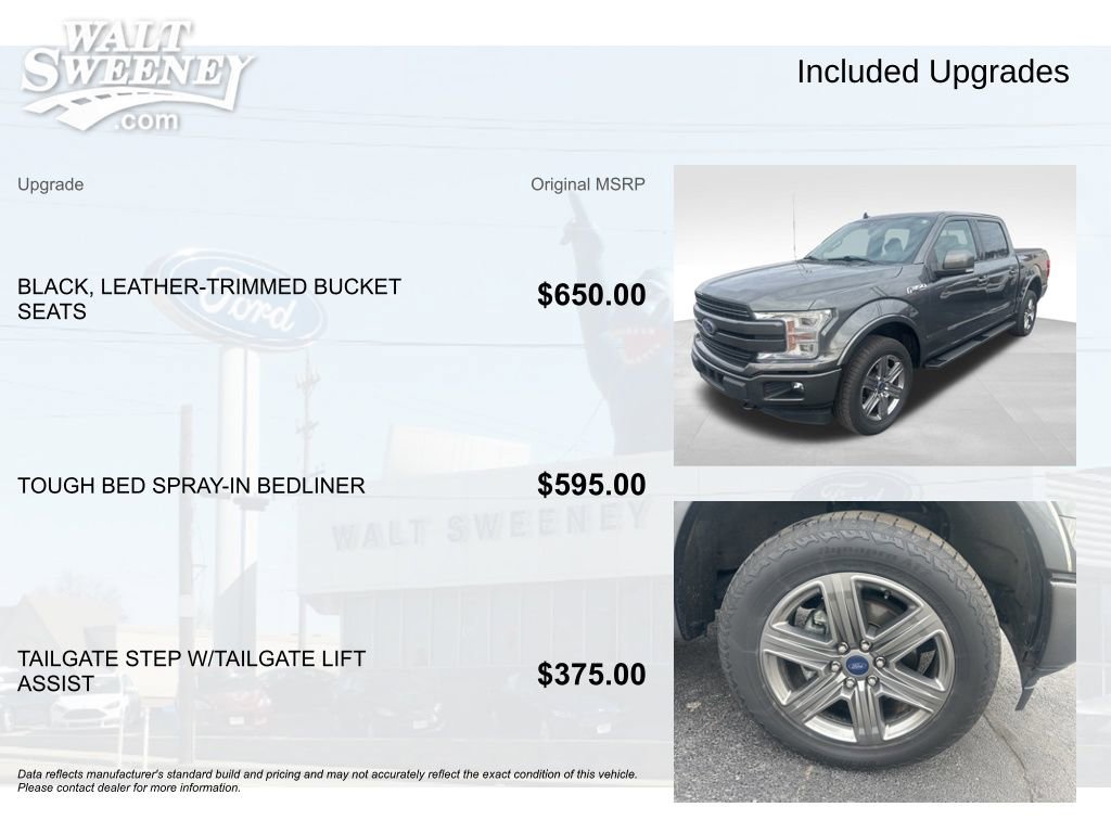 Certified 2020 Ford F150 Lariat w/ Equipment Group 502A Luxury image 12