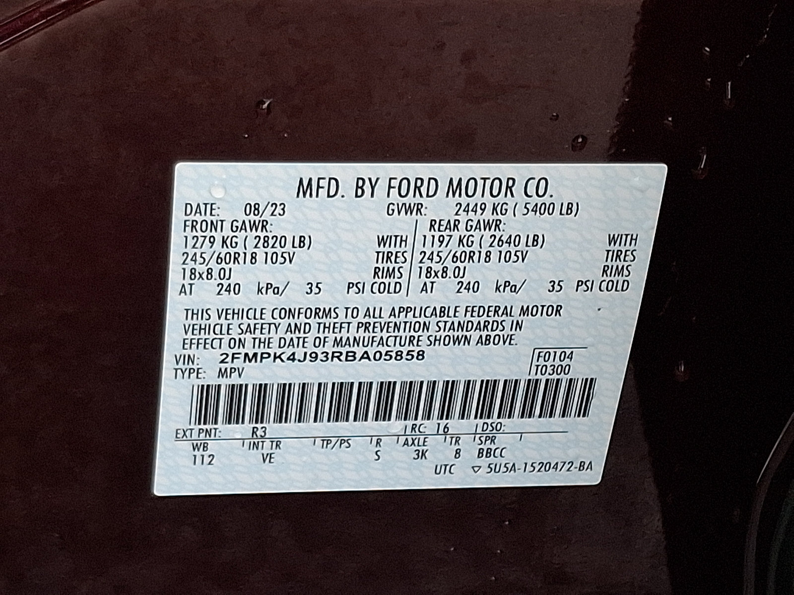 Certified 2024 Ford Edge SEL w/ Convenience Package AWD/4WD image 30