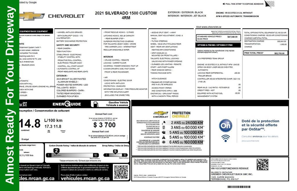 Used 2021 Chevrolet Silverado 1500 Custom image 40