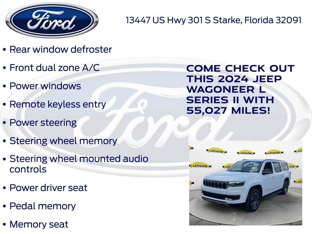 Used 2024 Jeep Wagoneer L Series II w/ Flexible Seating Group RWD image 25