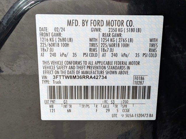 Certified 2024 Ford Maverick Lariat FWD image 10