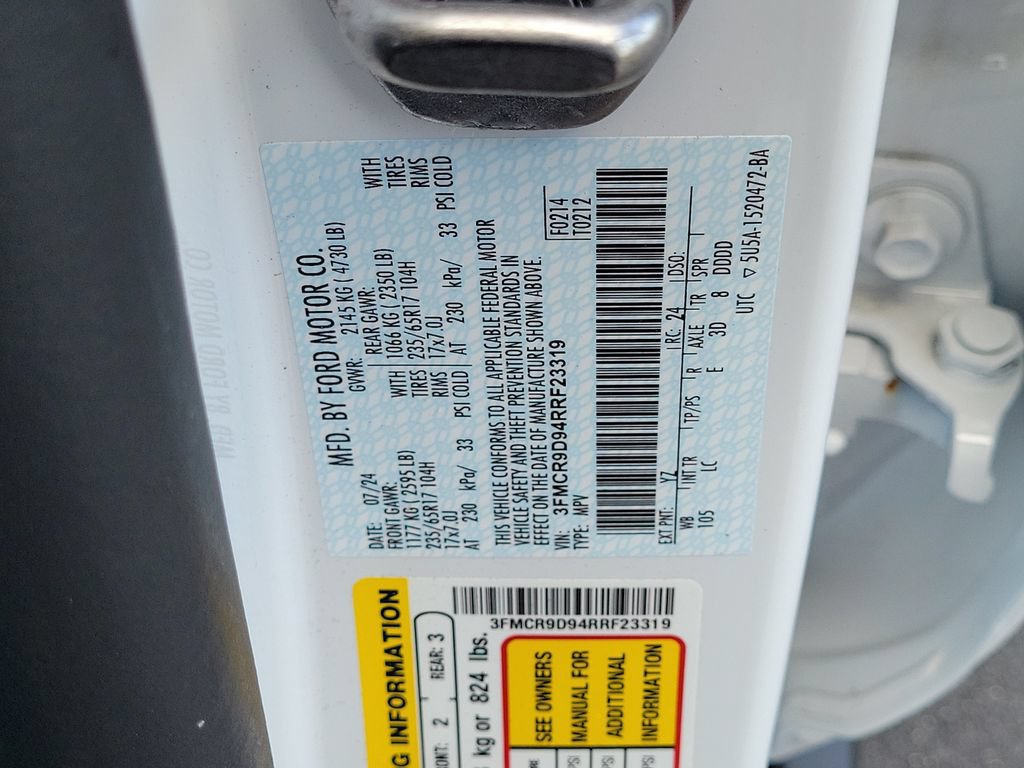Certified 2024 Ford Bronco Sport Badlands AWD/4WD image 30