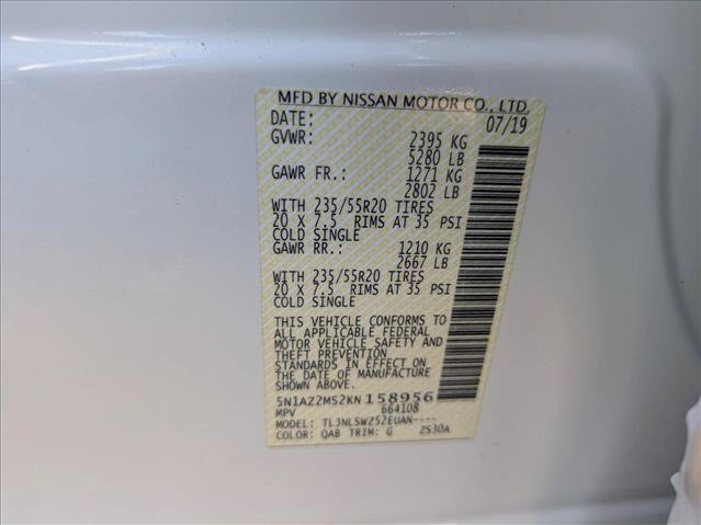 Used 2019 Nissan Murano Platinum w/ Cargo Package AWD/4WD image 25