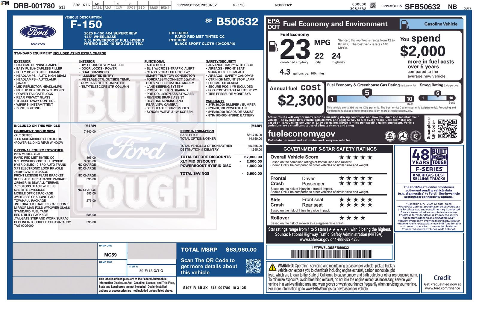 Certified 2025 Ford F150 XLT w/ Equipment Group 302A MID video 2