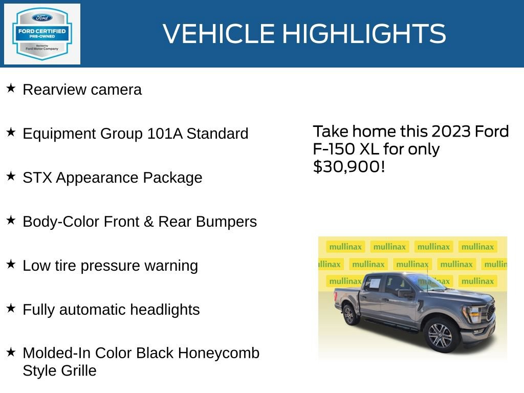 Certified 2023 Ford F150 XL w/ STX Appearance Package RWD image 22
