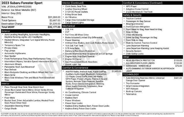 Used 2023 Subaru Forester Sport image 15