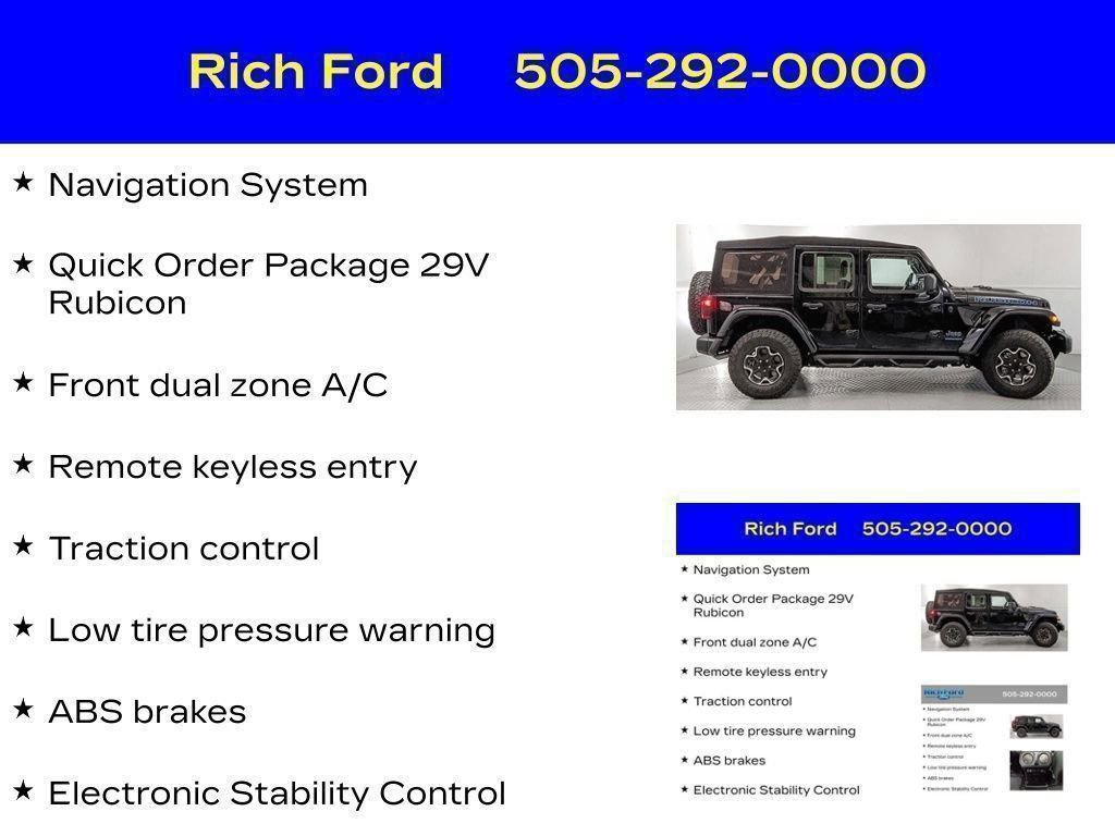 Used 2023 Jeep Wrangler Unlimited Rubicon 4xe AWD/4WD image 20