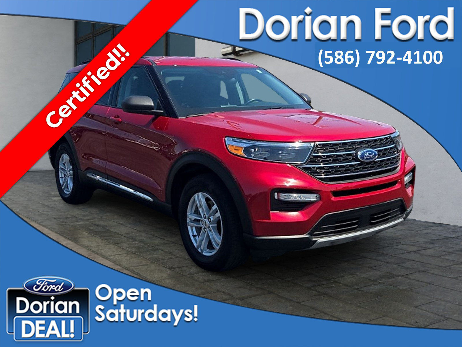 Certified 2023 Ford Explorer XLT w/ Equipment Group 202A