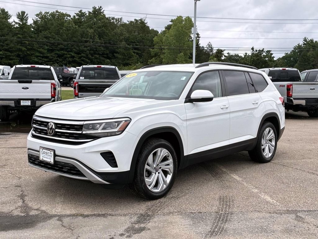Used 2021 Volkswagen Atlas SE w/ Towing Package AWD/4WD image 3