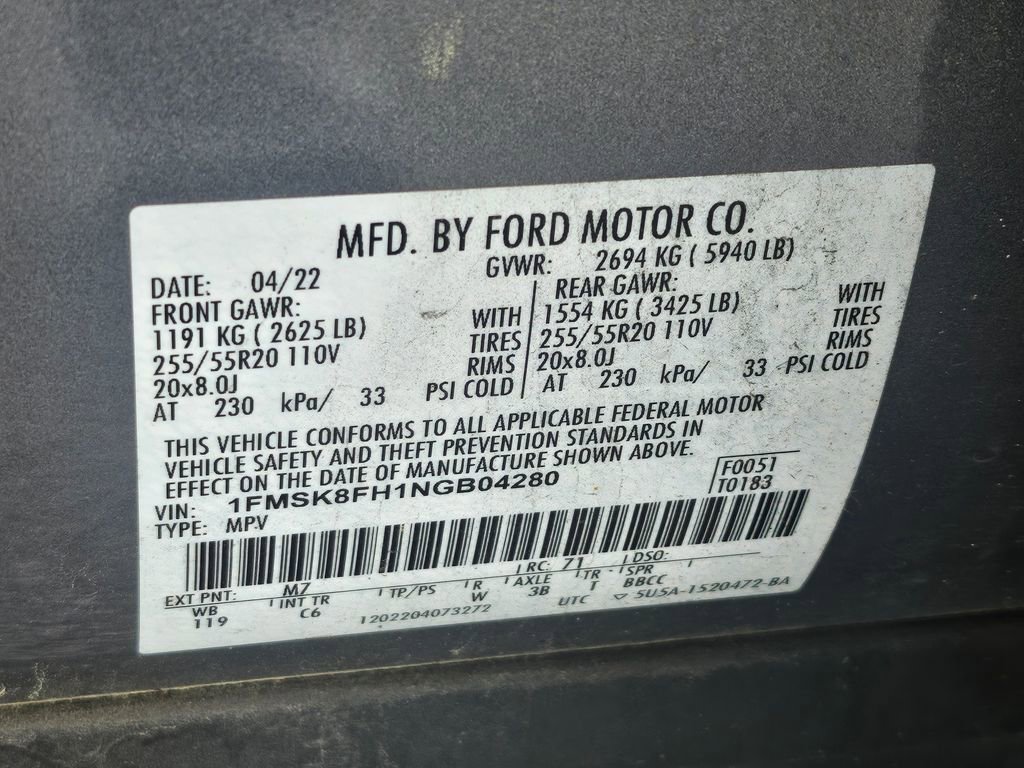 Certified 2022 Ford Explorer Limited AWD/4WD image 38