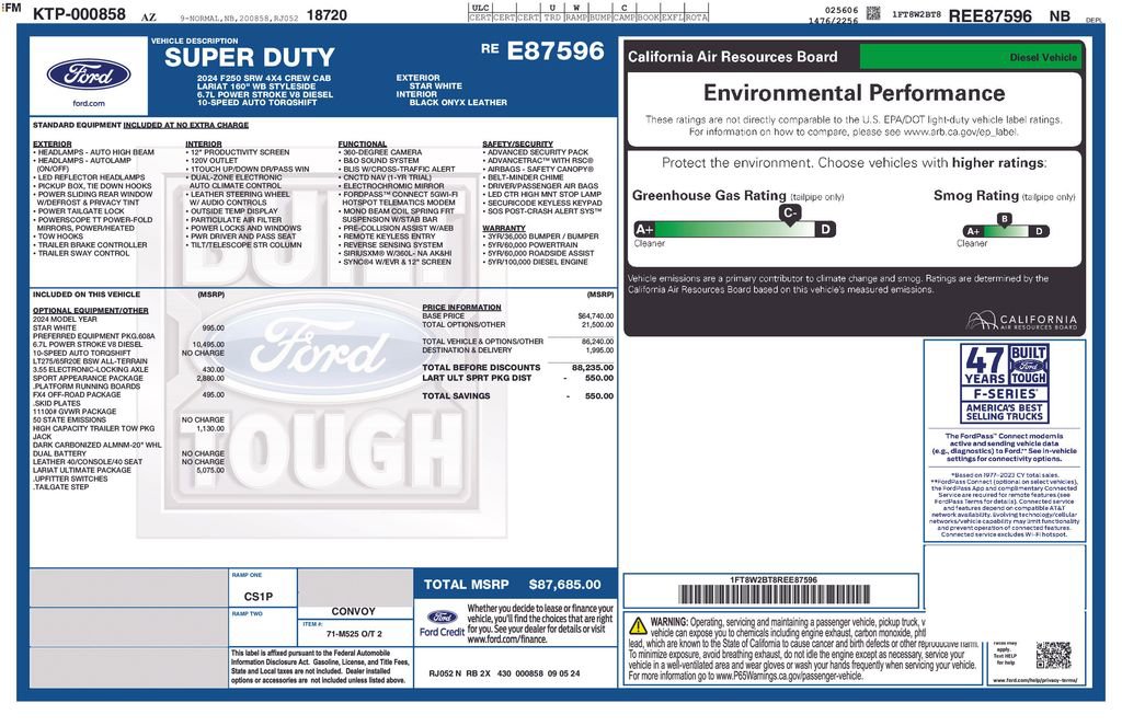 Certified 2024 Ford F250 Lariat w/ Lariat Ultimate Package AWD/4WD image 42