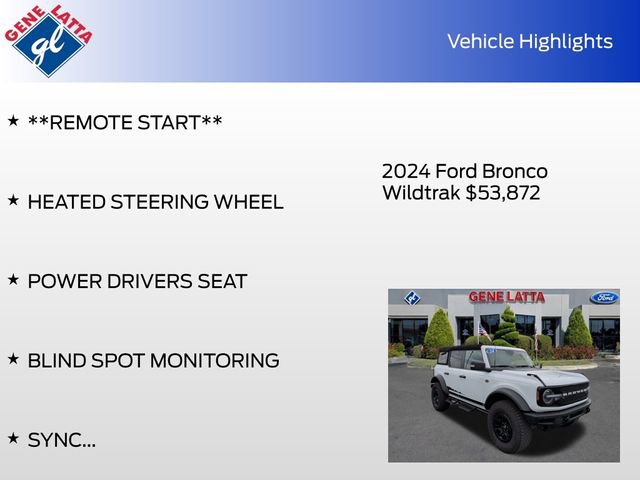 Certified 2024 Ford Bronco Wildtrak AWD/4WD image 35