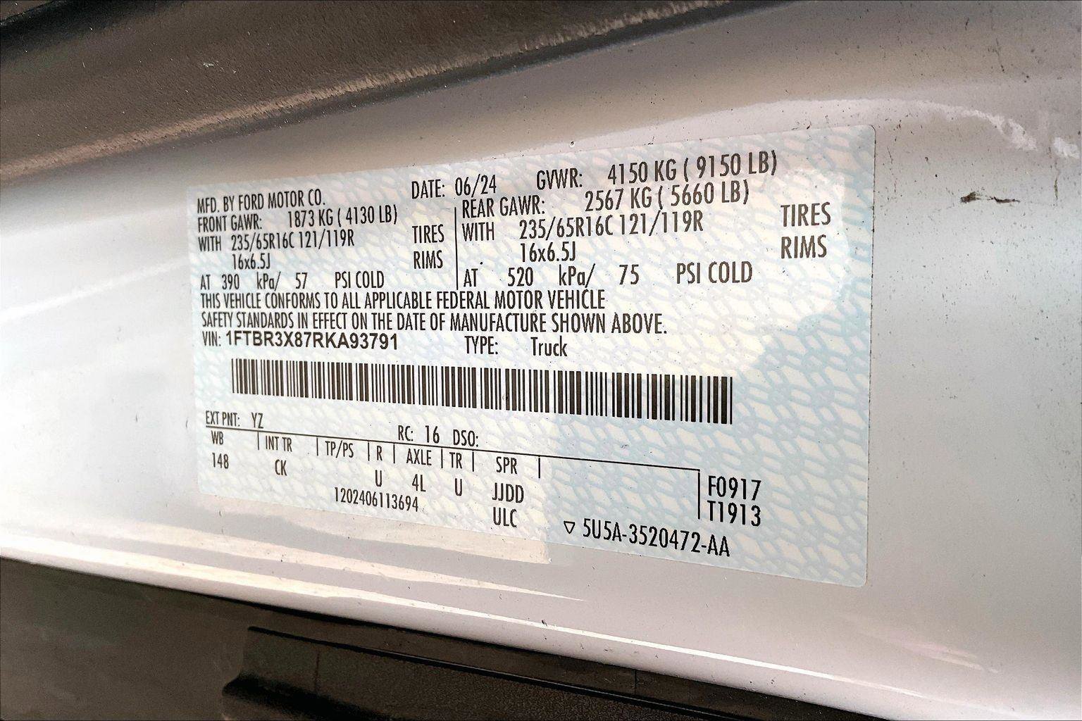 Certified 2024 Ford Transit 250 250 w/ Interior Upgrade Package image 30