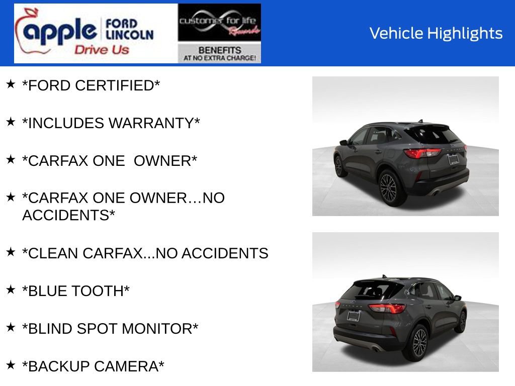 Certified 2022 Ford Escape SEL w/ Technology Package image 10