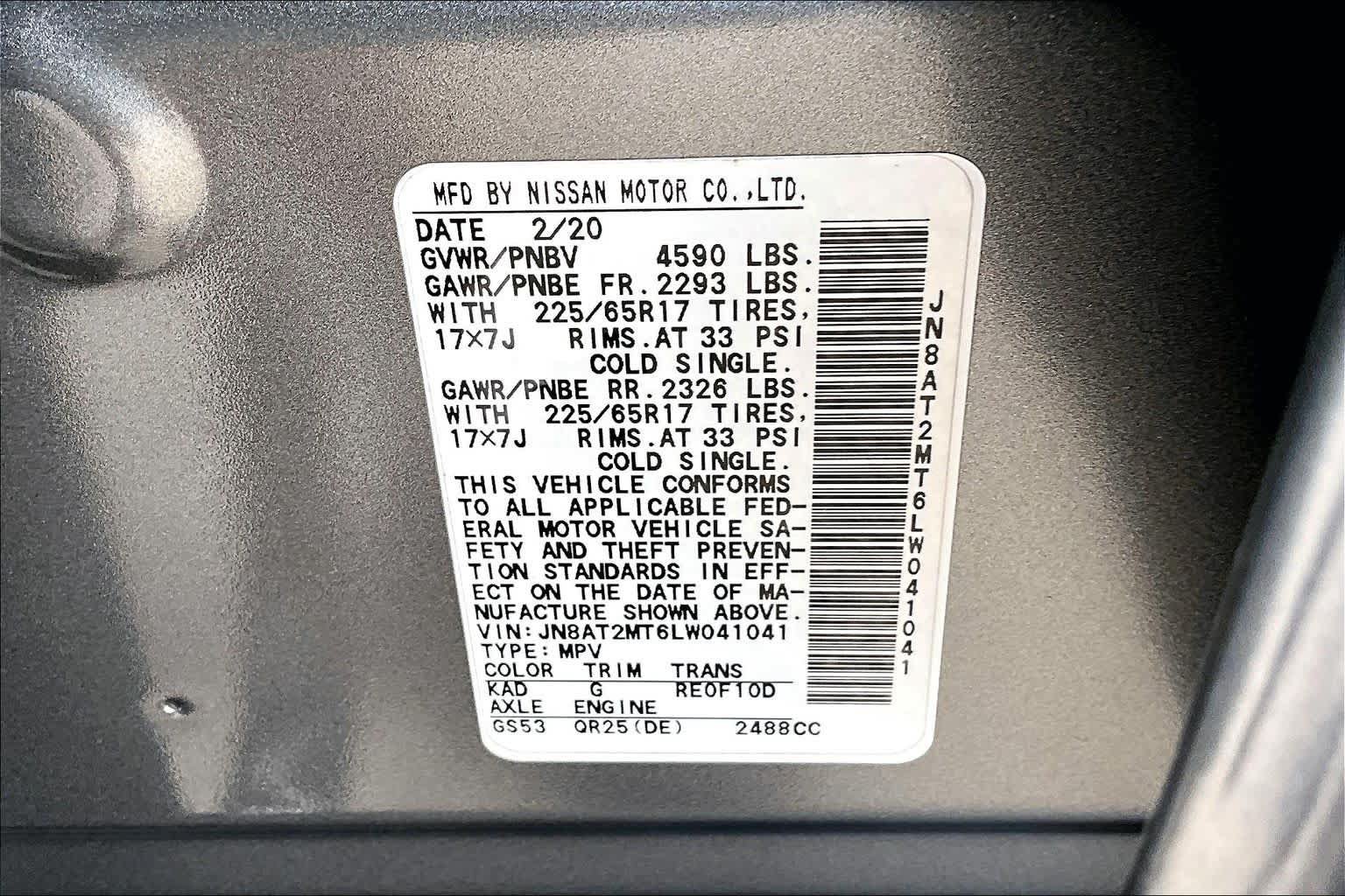 Used 2020 Nissan Rogue SV FWD image 37