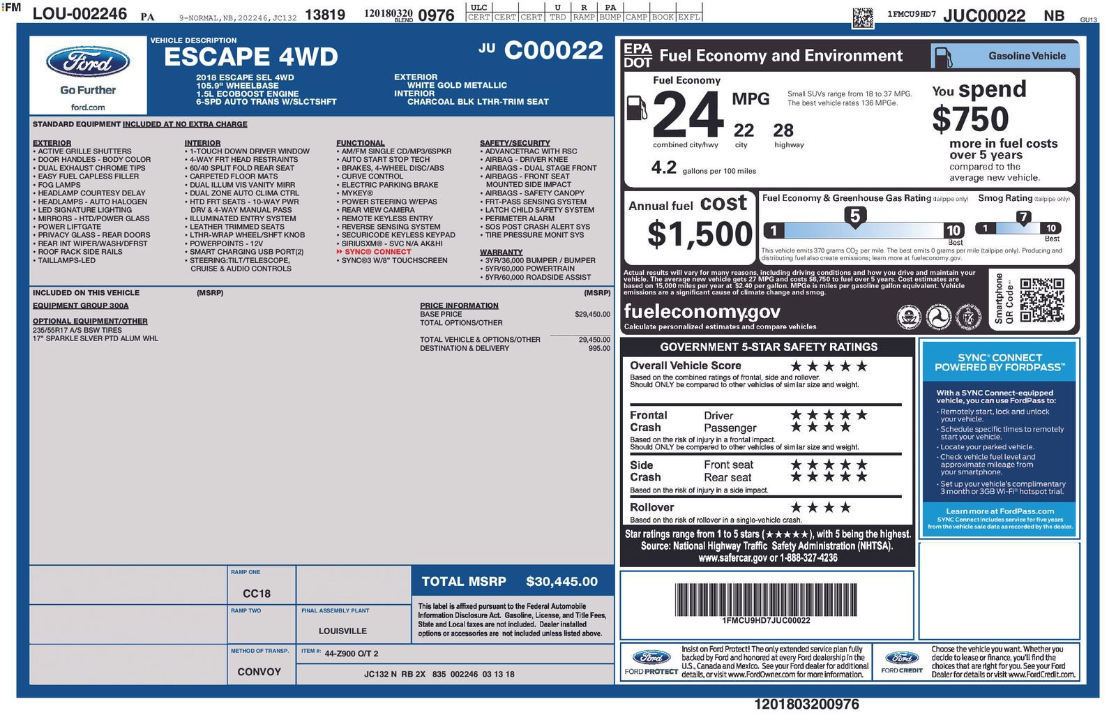 Certified 2018 Ford Escape SEL AWD/4WD image 4