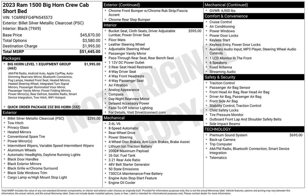 Used 2023 RAM 1500 Big Horn image 8