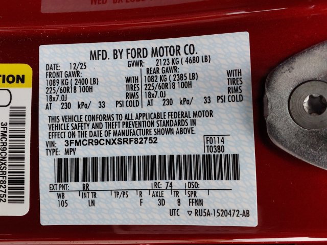 Certified 2025 Ford Bronco Sport Outer Banks w/ Outer Banks Tech Package+ AWD/4WD image 25